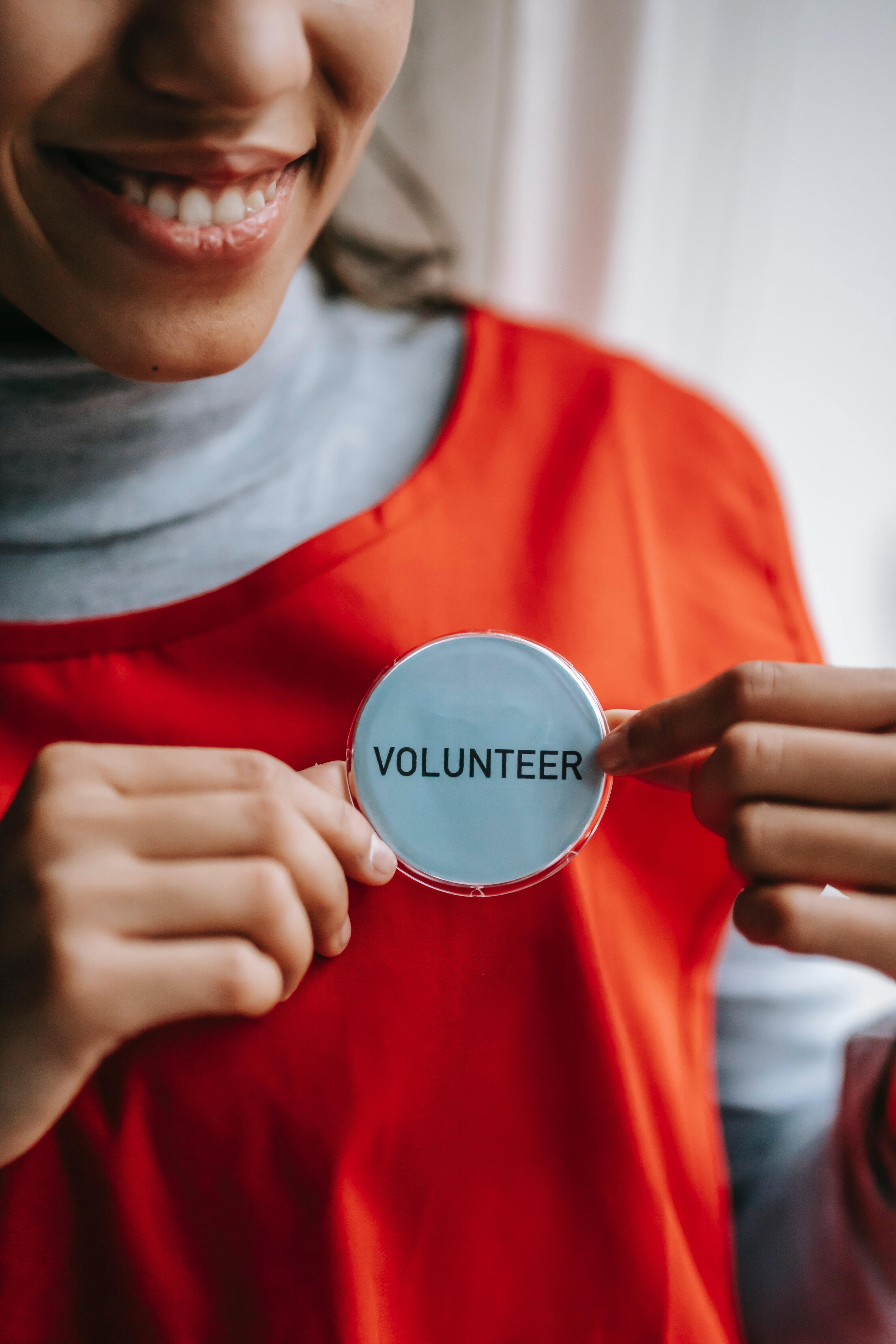 volunteer work stock photo